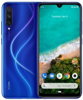 Smartfon Xiaomi Mi A3, 4/64 GB, niebieski - Xiaomi