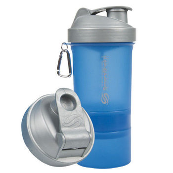Smartshake, Shaker, Metallic Edition, niebiesko-szary, 600 ml - SMARTSHAKE