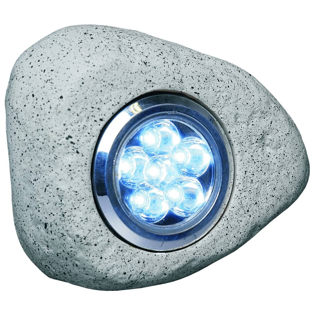 Фото - Прожектор / світильник Smartwares 3 lampy ogrodowe LED w formie kamieni, 2,7 W, szare, RS306 