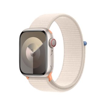 Smartwatch APPLE Watch 9 GPS 41mm koperta z aluminium + opaska sportowa (księżycowa poświata) - Apple