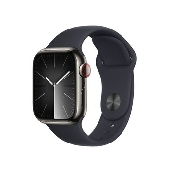 Smartwatch APPLE Watch 9 GPS + Cellular 41mm koperta ze stali nierdzewnej + pasek sportowy M/L (północ) - Apple