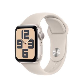 Smartwatch APPLE Watch SE 2gen GPS 40mm koperta z aluminium + pasek sportowy rozmiar S/M (księżycowa poświata) - Apple