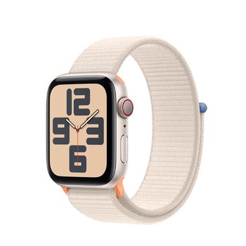 Smartwatch APPLE Watch SE 2gen GPS + Cellular 40mm koperta z aluminium + opaska sportowa (księżycowa poświata) - Apple