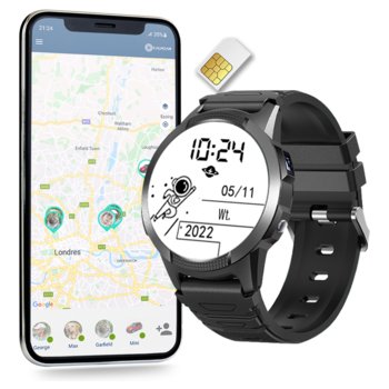 Smartwatch CALMEAN Hoop 4G czarny + Karta SIM - CALMEAN