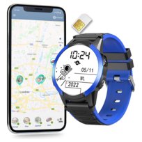 Smartwatch CALMEAN Hoop 4G niebieski + Karta SIM
