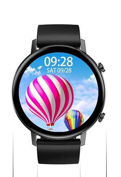 Zdjęcia - Smartwatche Smart Watch Smartwatch Ciśnieniomierz J.polski Zegarek Czarny 