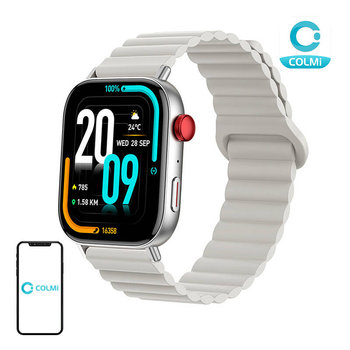 Smartwatch Colmi C8 Max z magnetycznym paskiem (Srebrny) - Colmi