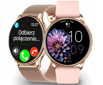 SMARTWATCH DAMSKI DLA KOBIETY ROZMOWY POWIADOMIENIA SPORT PULS MENU PL - DT