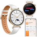 SMARTWATCH DAMSKI HUAWEI WATCH GT4 CLASSIC 41MM BIAŁO ZŁOTY ELEGANCKI SKÓRA - Huawei