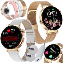 Smartwatch Damski Kardiowatch Pomiar Ekg Hrv Ciśnienie Rozmowy Sms Sport Pl