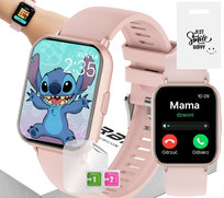 Smartwatch damski rozmowy Bluetooth powiadomienia tętno sen kroki PL menu