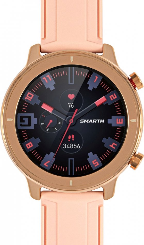 Zdjęcia - Smartwatche Smart Watch Smartwatch Damski Smarth R4R.SpZłoty Sportowy 