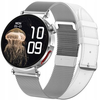 Smartwatch damski zegarek Pomiar Ekg Glukoza Ciśnienie Puls rozmowy menu PL JG Smart - JG Smart