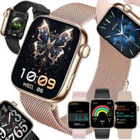 SMARTWATCH DAMSKI ZEGAREK ROZMOWY MENU PL ZDROWIE HD AMOLED 1,85