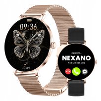 SMARTWATCH DAMSKI ZEGAREK SMART WATCH ROZMOWY MENU POLSKIE ZDROWIE 3 PASKI