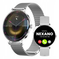 SMARTWATCH DAMSKI ZEGAREK ZDROWIE SMART WATCH ROZMOWY MENU POLSKIE 3 PASKI