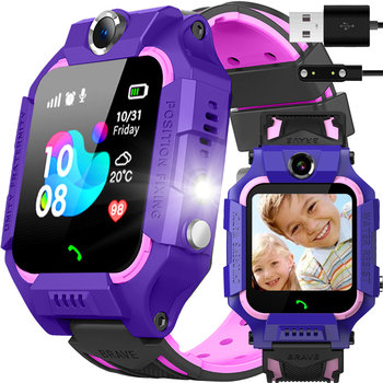 Smartwatch Dla Dzieci Zegarek Aparat Lokalizator 2 Y1 Fioletowy