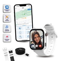 Smartwatch dla dziecka KiDiZ Chat czarny/biały