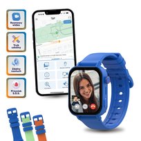 Smartwatch dla dziecka, Kidiz Plus, niebieski