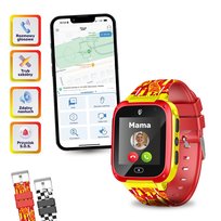 Smartwatch dla dziecka z połączeniami głosowymi KiDiZ Hot Wheels KiDiZ Watch