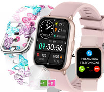 SMARTWATCH dziewczęcy Rubicon SMS KROKI POLSKIE MENU 2 PASKI W KOMPLECIE