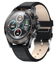 Smartwatch Garett Men Style czarny, skórzany [H]