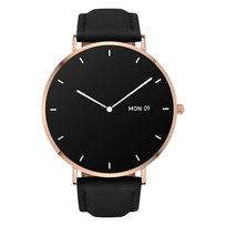 Smartwatch Garett Verona złoto-czarny skórzany