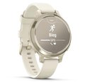 Smartwatch GARMIN Lily 2 Active Lunar Gold 38mm 010-02891-00 z paskiem silikonowym w kolorze Bone