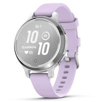 Smartwatch GARMIN Lily 2 Active Srebrny 38mm 010-02891-01 z paskiem silikonowym w kolorze Purple Jasmine