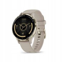 Smartwatch Garmin Venu 3S 41mm beżowo szary z jasno złotą ramką (PL)
