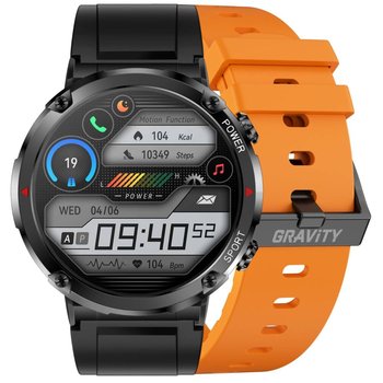 Smartwatch Gravity GT21-2 + Pomarańczowy Pasek Silikonowy - Inny producent
