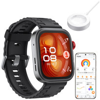SMARTWATCH HUAWEI WATCH FIT 4 PRO CZARNY EKG SZKŁO SZAFIROWE ROZMOWY BT GPS