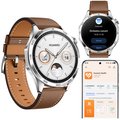 SMARTWATCH HUAWEI WATCH GT 4 CLASSIC 46MM SREBRNY BRĄZOWY GPS AMOLED IP68&nbsp;-&nbsp;Huawei