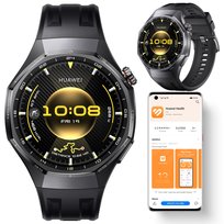 Smartwatch Huawei Watch GT 6 Pro 46mm Safari szafirowe szkło NFC czarny