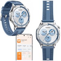 SMARTWATCH HUAWEI WATCH GT5 46 mm NIEBIESKI NFC GPS WODOODPORNY SpO2  LEKKI