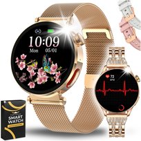 SMARTWATCH KARDIOWATCH DAMSKI POMIAR CUKRU EKG HRV PPG ROZMOWY PULS MENU PL