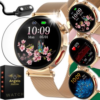 SMARTWATCH KARDIOWATCH DAMSKI POMIAR CUKRU GLUKOZA EKG HRV PPG MENU POLSKIE - Inny producent