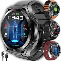SMARTWATCH KARDIOWATCH MĘSKI GLUKOZA POMIAR CUKRU EKG GRV CIŚNIENIE MENU PL