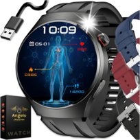 SMARTWATCH KARDIOWATCH MĘSKI POMIAR CUKRU ROZMOWY EKG HRV PPG SZKŁO MENU PL