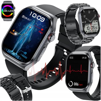 SMARTWATCH KARDIOWATCH MĘSKI  ROZMOWY  EKG GLUKOZA CIŚNIENIE TEMPERATURA MENU PL - Inny producent