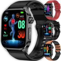 SMARTWATCH KARDIOWATCH POMIAR CUKRU EKG CIŚNIENIE ROZMOWY SZKŁO MENU PL