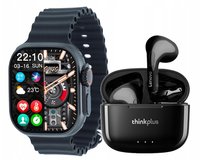 Smartwatch Kiano Solid rozmowy sport + Słuchawki Lenovo LP40 II bluetooth