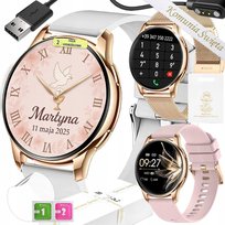 Smartwatch Komunijny Rubicon - Rozmowy, Puls, 2 Paski + Bransoleta, PL Menu