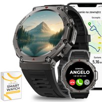 Smartwatch Męski ADM-58 GPS AMOLED Rozmowy Kompas 5ATM + 2 Paski + 2 Szkła