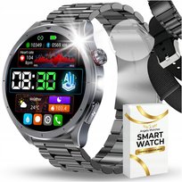 Smartwatch Męski Angelo Watches AT472 Glukoza EKG Ciśnienie Rozmowy AMOLED 1.53" Zestaw 3 Paski Angelo Watches