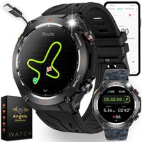 SMARTWATCH MĘSKI GPS WODOODPORNY SPORT SMART WATCH ROZMOWY PULS BP MENU PL