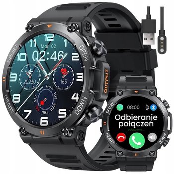 SMARTWATCH MĘSKI GRAVITY ROZMOWY MENU PL +GRAWER 400mAh 360*360 pikseli - Gravity