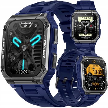 Smartwatch męski JG Smart Nx6 niebieski prostokątny pulsoksymetr - JG Smart