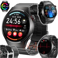 SMARTWATCH MĘSKI KARDIOWATCH EKG GLUKOZA CIŚNIENIE TEMPERATURA ROZMOWY PL