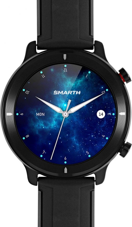 Zdjęcia - Smartwatche Smart Watch Smartwatch Męski SmarthR4B.Sb Czarny Sportowy 